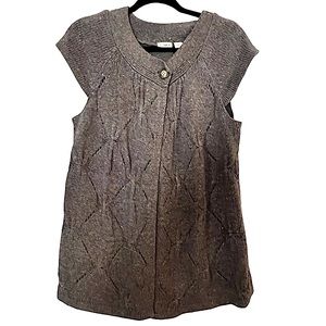 Cato Women’s Brown Knit Shortsleeve Sweater